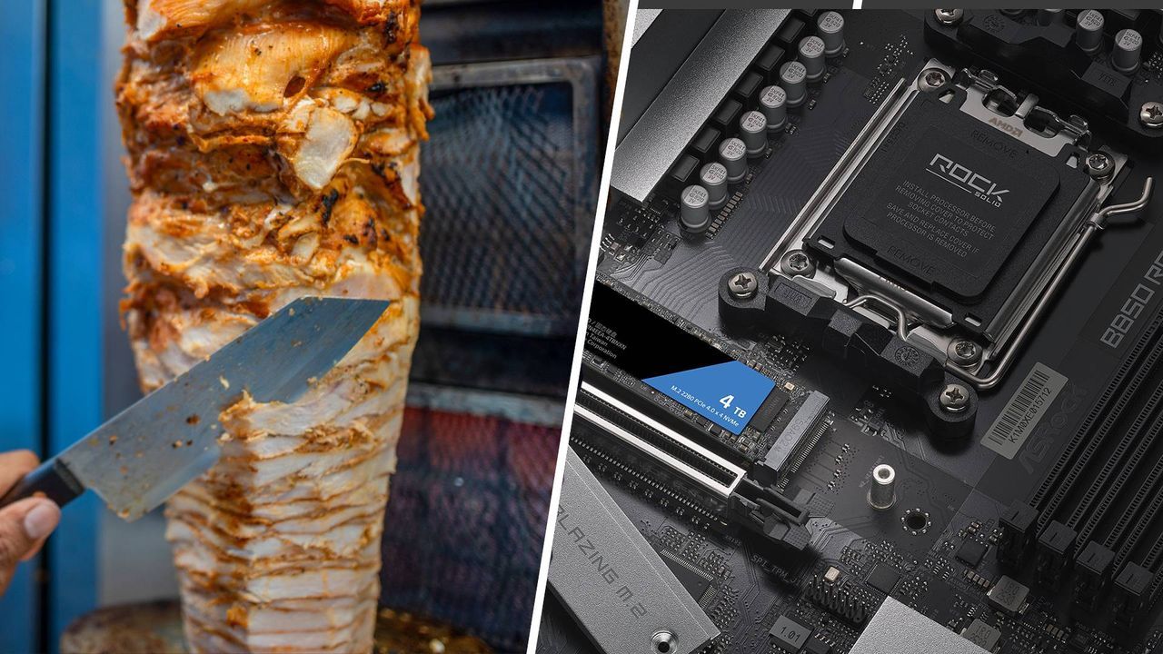 Featured image Redditor builds a Turkish Kebab PC with working spinning components