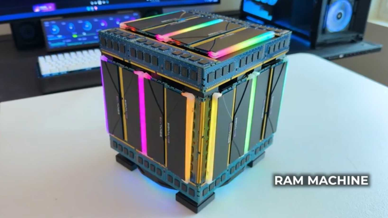 Featured image RAM Machine case hides RTX 5060 Core Ultra 5 and 32GB RAM inside