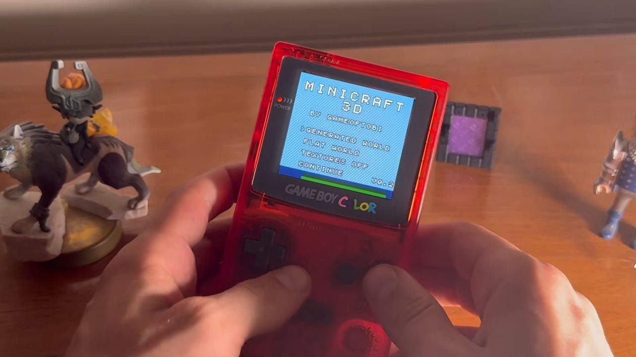 Featured image Genius recreates Minecraft on Game Boy Color and original Game Boy