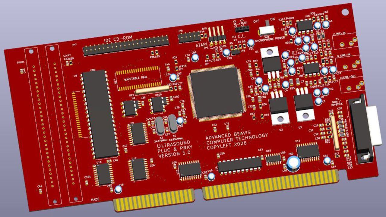 Featured image Gravis Ultrasound clone Beavis remake with full PCB schematics