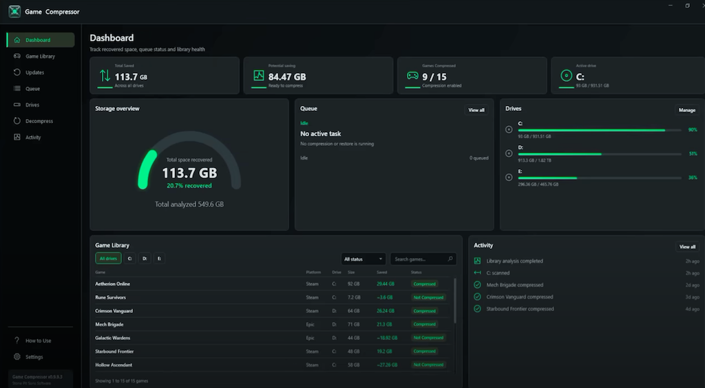 Featured image Save hundreds of GB with Game Compressor and LZX compression