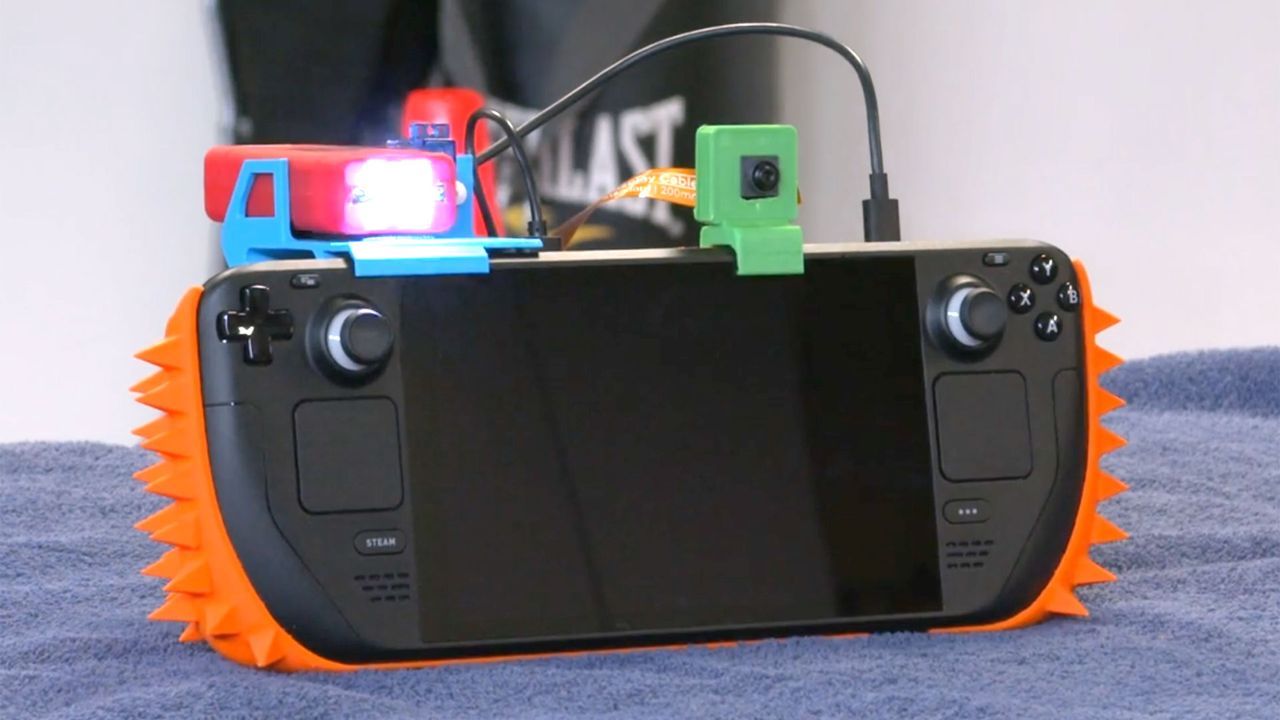 Featured image Gamer builds boobytrapped Steam Deck with spikes and a taser