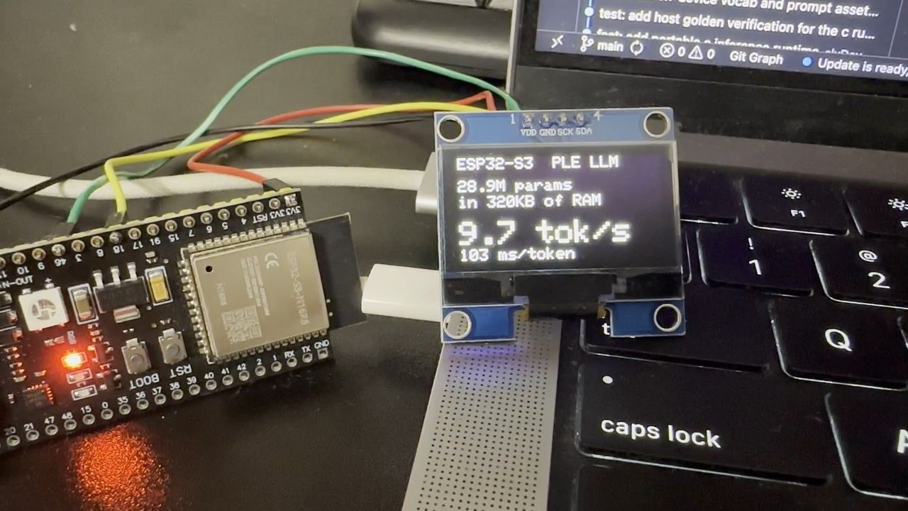 Featured image AI runs 28M parameters on a 10 ESP32 microcontroller