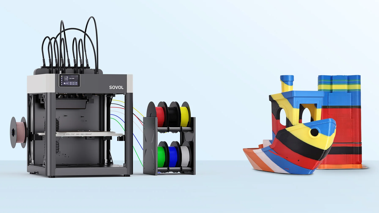 Featured image 7 toolheads swap in 5 seconds for zerowaste multicolor printing