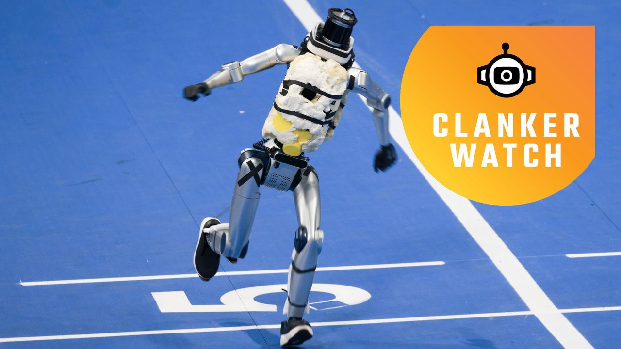 Featured image Robot crashes into wall shower of sparks