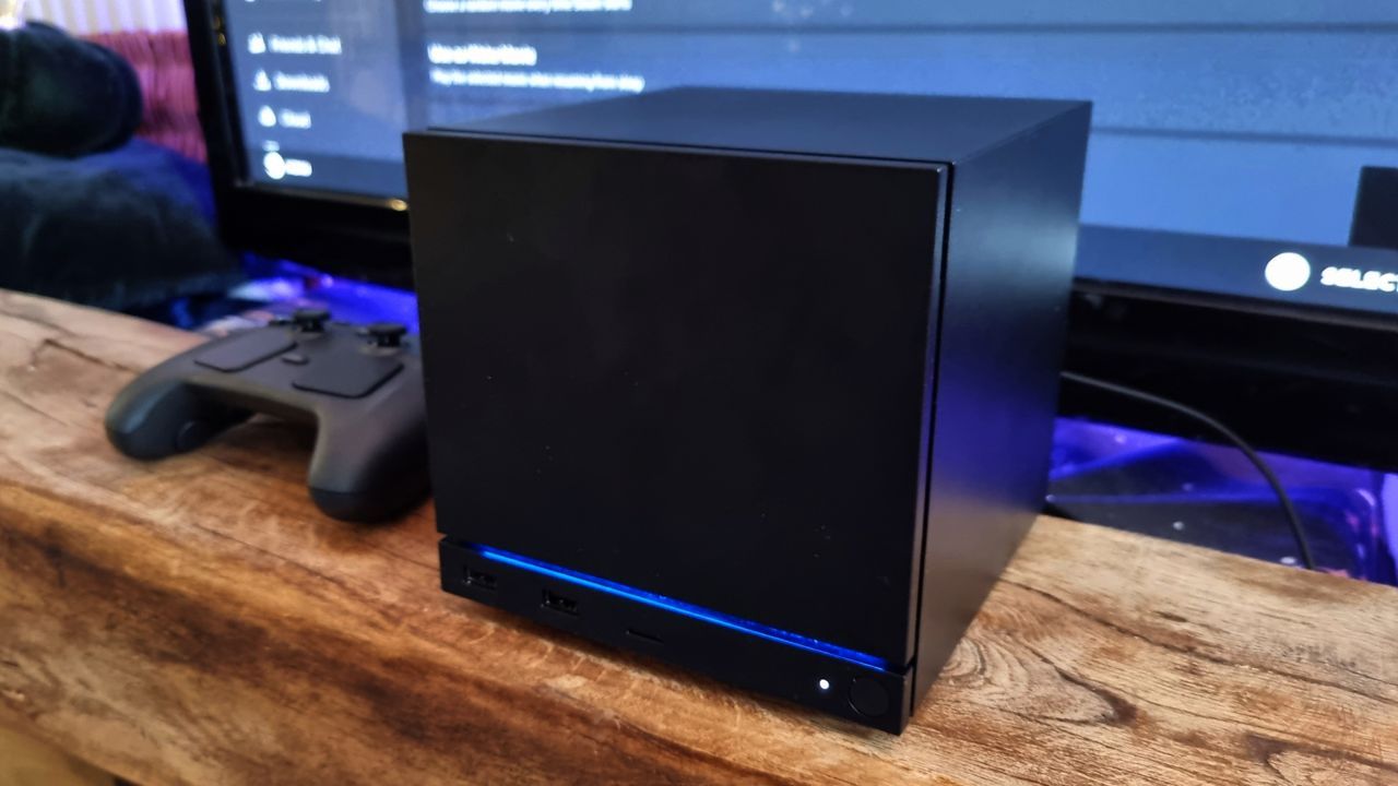 Featured image RX 9070 XT hooked to Steam Machine A V8 in a Civic performance