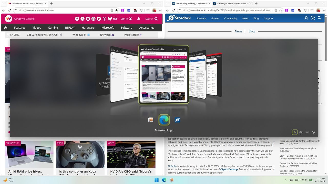Featured image Handson with AltTabby the new Windows 11 AltTab experience