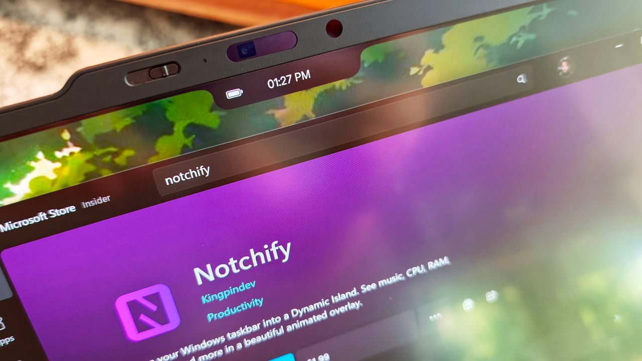 Featured image Notchify brings Dynamic Island flair to Windows 11