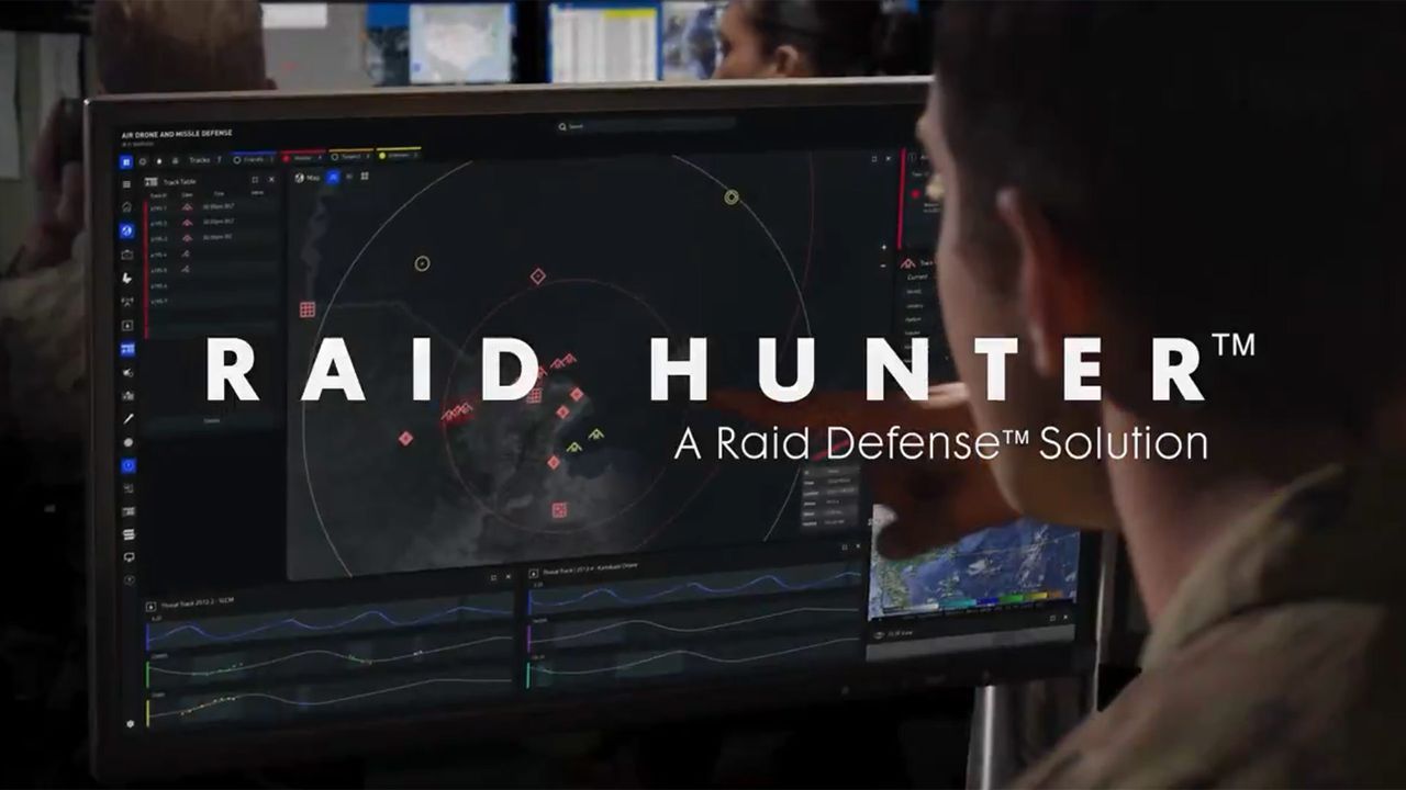 Featured image Raid Hunter antidrone chain gun destroys drone swarms