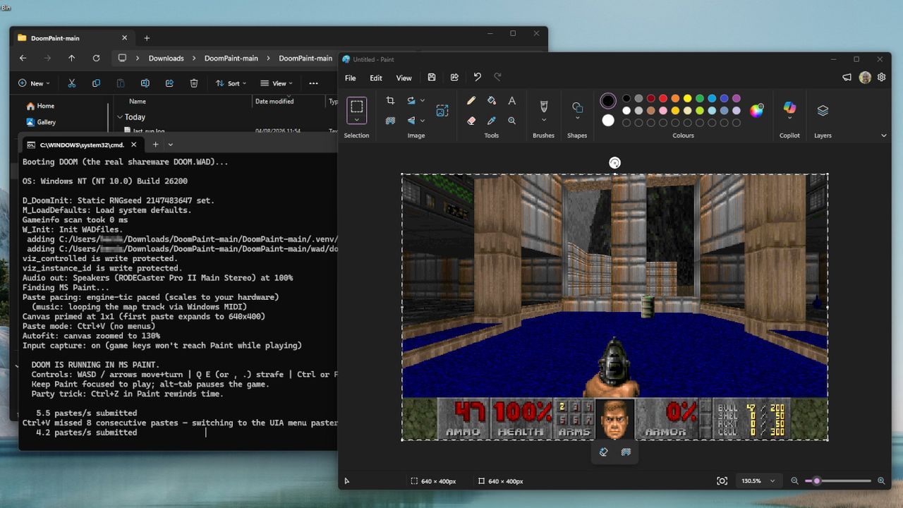 Featured image DOOM runs inside Paint built by a Microsoft executive