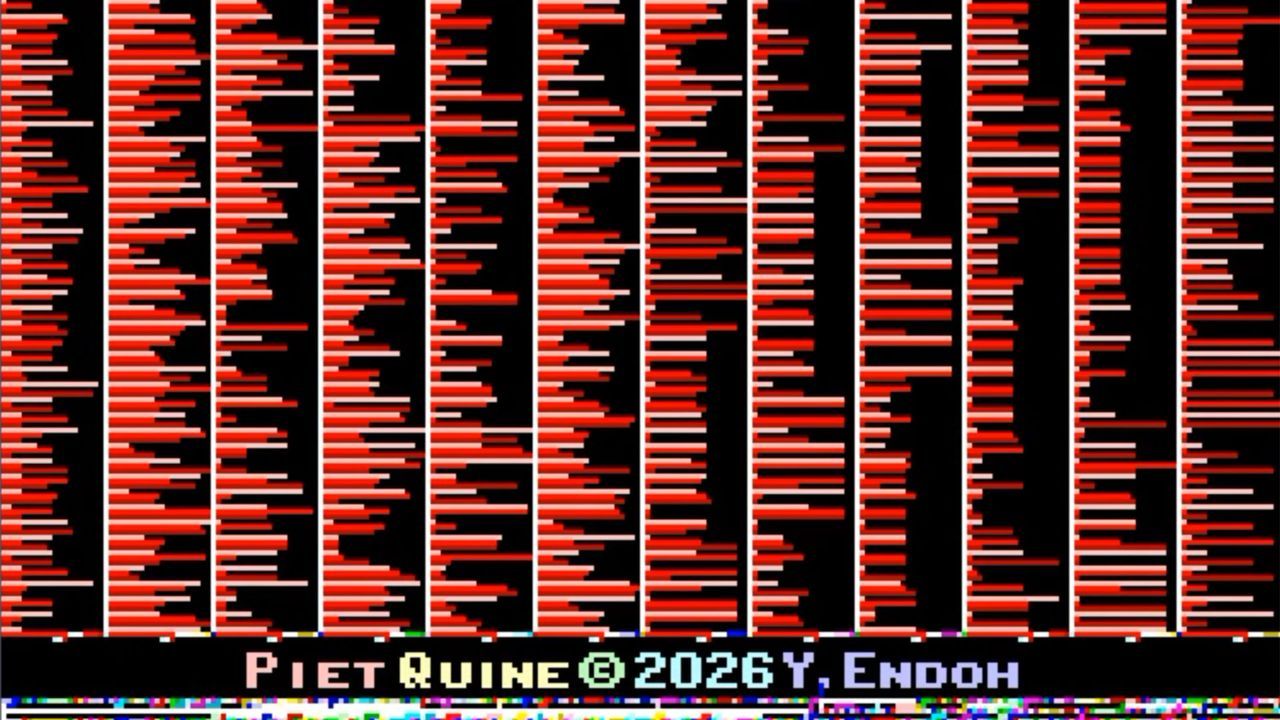 Featured image Selfreplicating GIF prints its own visual output champion coder technique