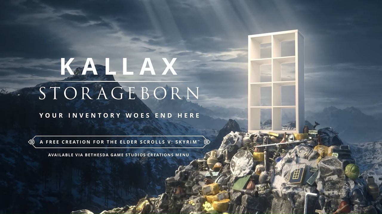 Featured image IKEA Kallax becomes your Skyrim companion