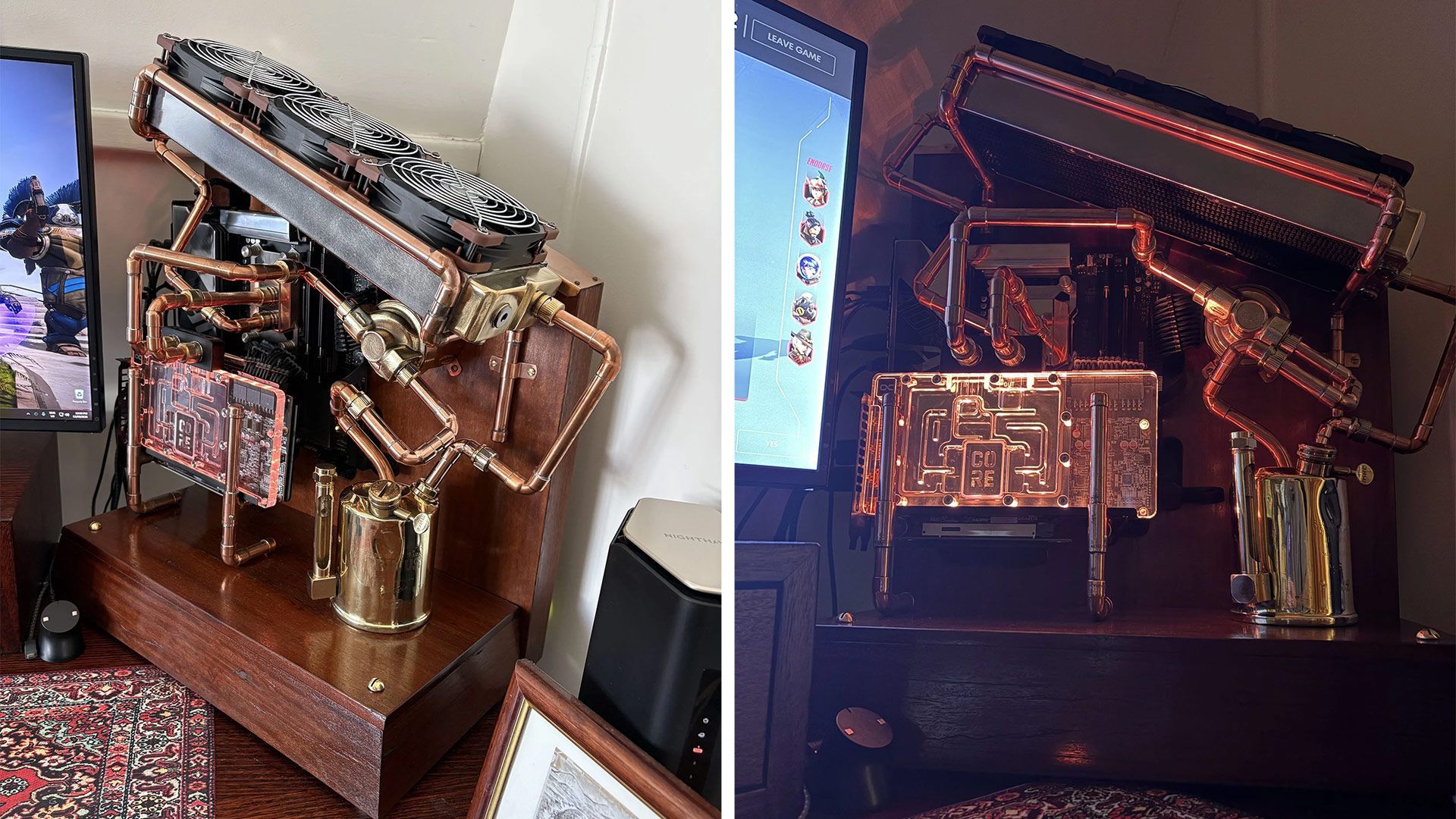 Featured image Copper Steampunk PC hides Ryzen 7 9800X3D and RX 9070 XT