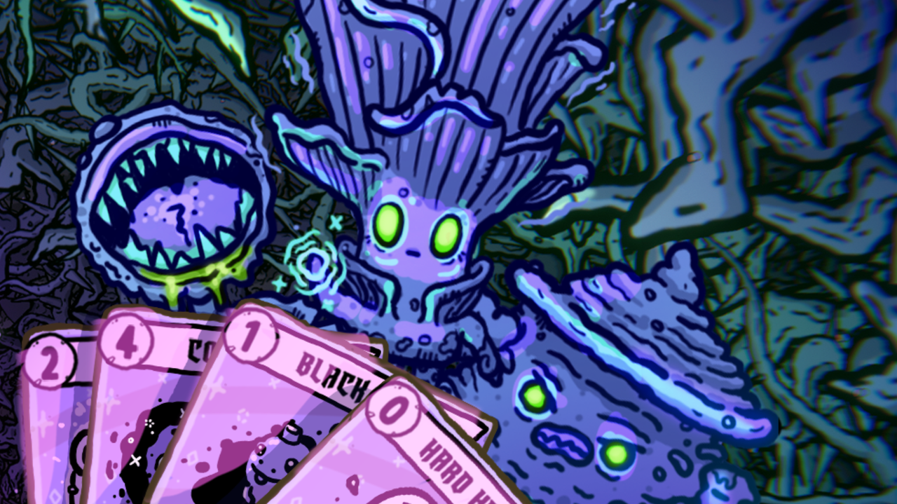 Featured image Epic fights and beautiful art make Shroom and Gloom my deckbuilder obsession