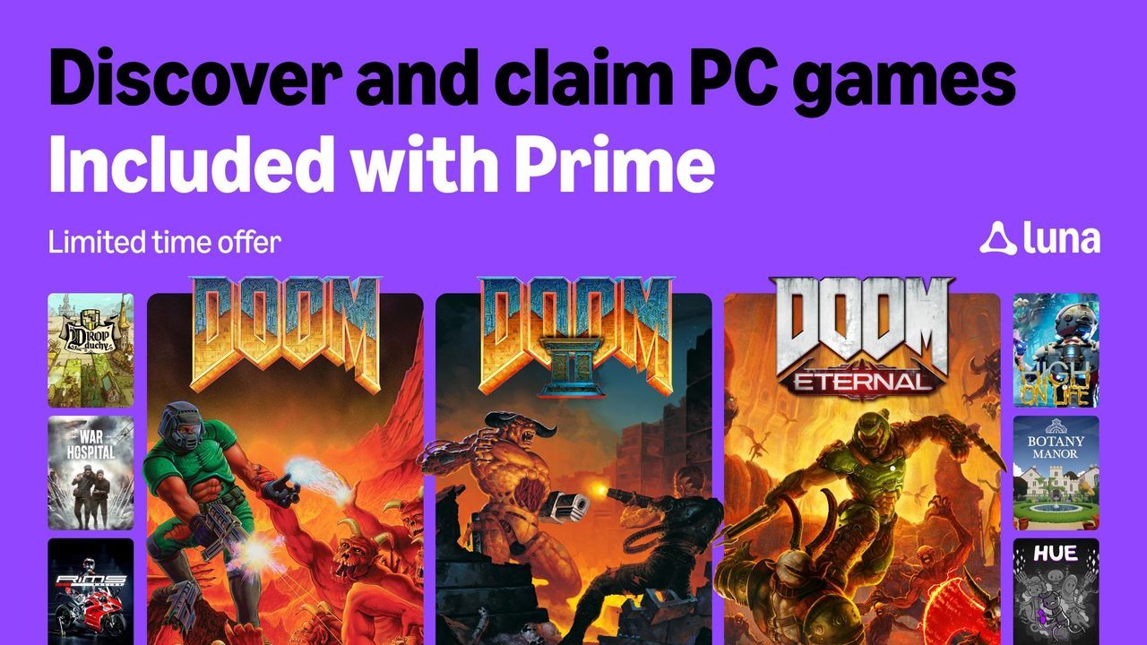 Featured image Amazon Luna offers unlimited Xbox playtime play DOOM Eternal on the go